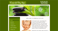 Desktop Screenshot of emeralddayspa.com